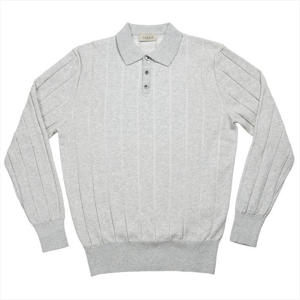 Reverse Combination Polo Knit (Oatmeal)