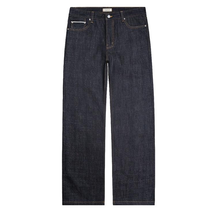 078 Raw Selvedge denim Jeans (Indigo Blue)