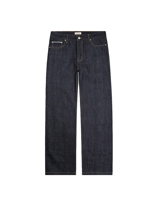 078 Raw Selvedge denim Jeans (Indigo Blue)