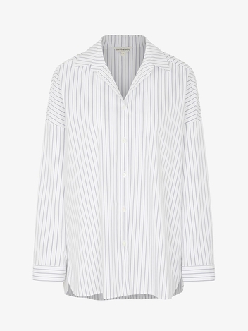CO STRIPE OVERSIZED SHIRTS_NAVY