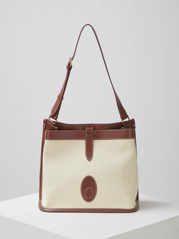 Oval file bag(Vintage wood)