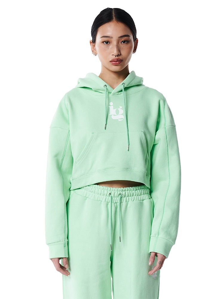 IG CROPPED HOODY_MINT