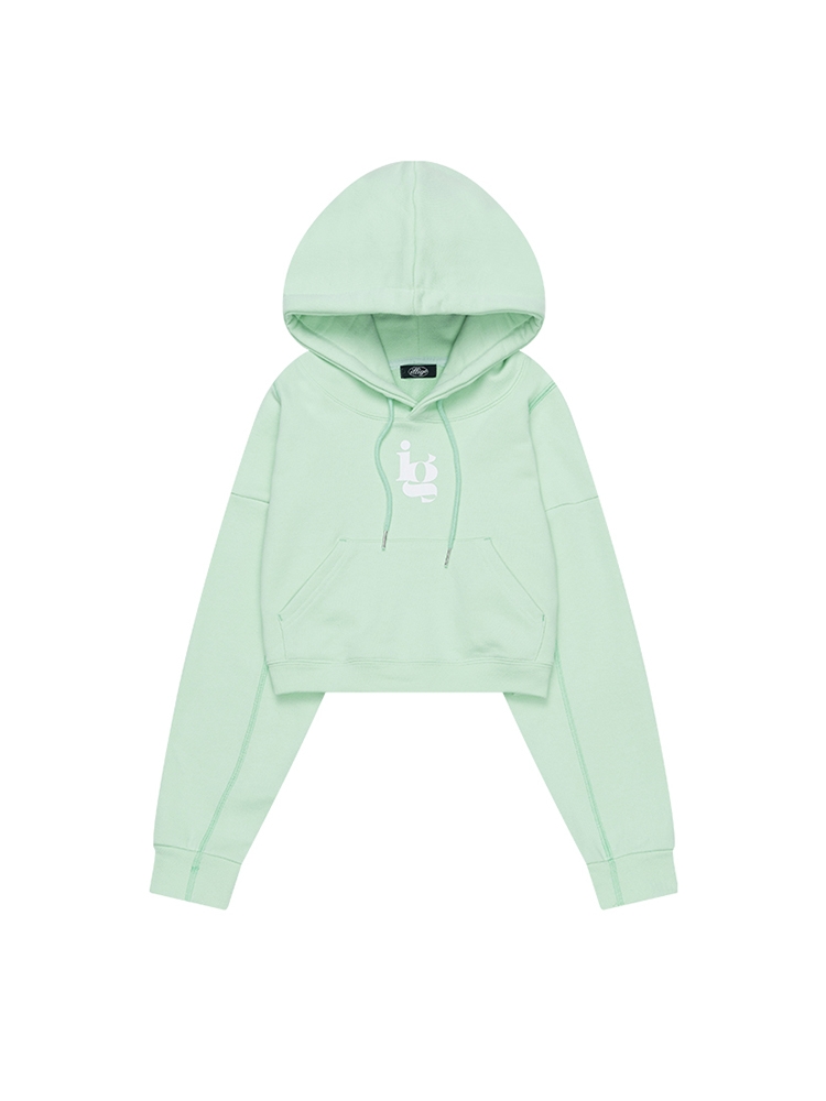 IG CROPPED HOODY_MINT