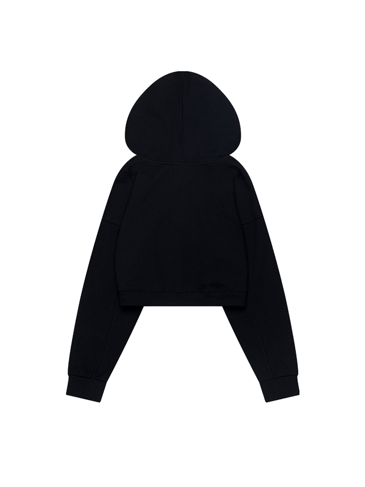 IG CROPPED HOODY_BLACK