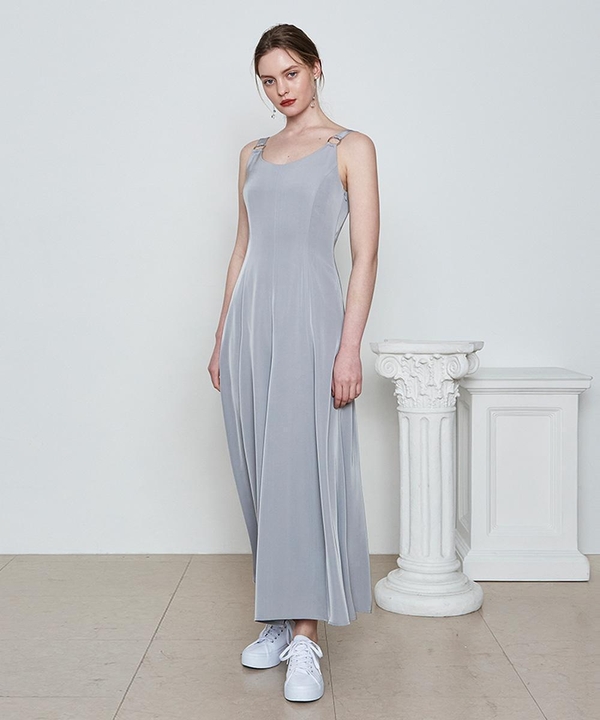 SILKY AND WIDE JUMP SUIT GRAY MTBBSJS00303