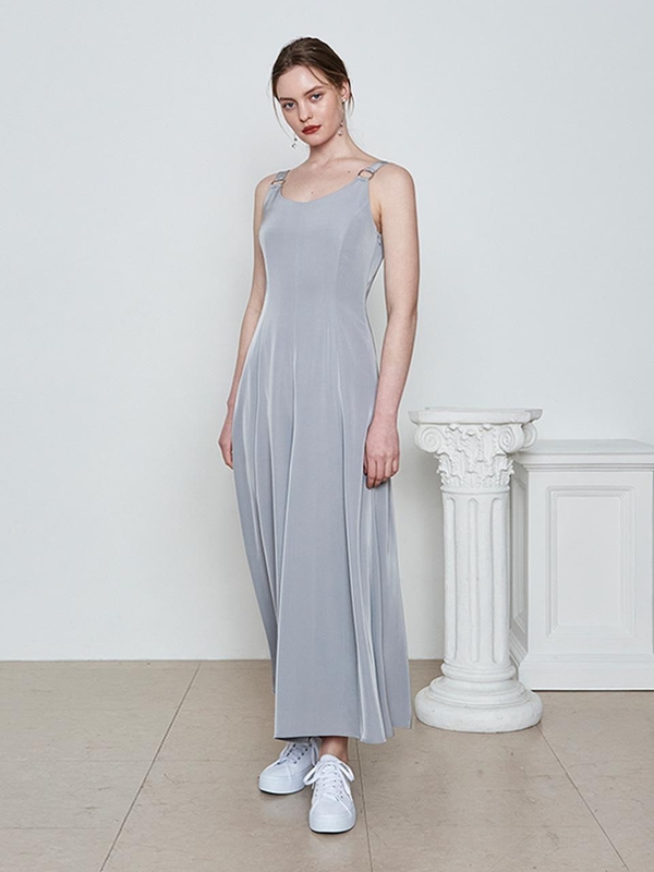 SILKY AND WIDE JUMP SUIT GRAY MTBBSJS00303