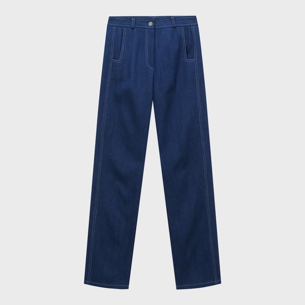 Heart Point Pocket Pants Blue WBBSPA018BL