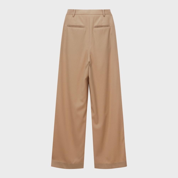 Wool Wide Pants Beige WBBSPA012BE