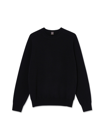 Merinowool Saddle Crewneck_Black
