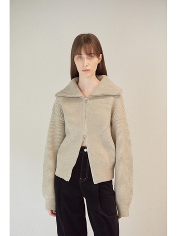 [주말특가][단독]TWO WAY SAILOR ZIP UP_BEIGE