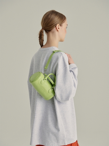 LOG BAG_green bean crinkle
