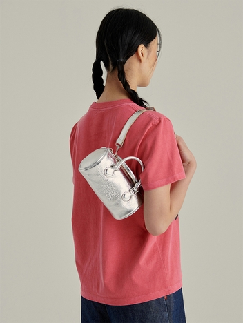 LOG BAG_silver crinkle