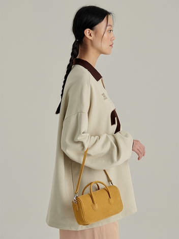 ZIPPER SMALL_caramel nubuck