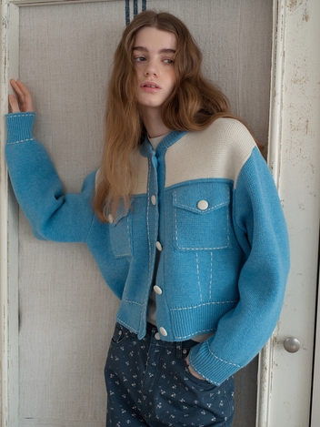 Stich Knit Bomber Jacket VC2312JK007M