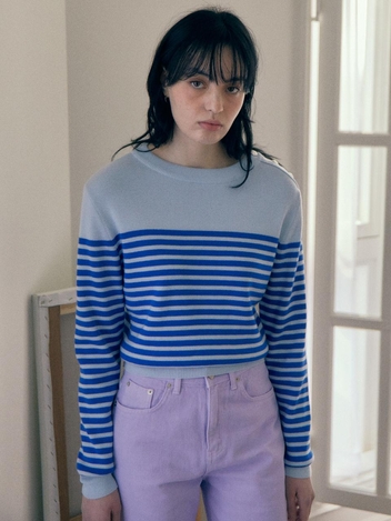 Sailor Stripe Button Knit VC2312PO003M