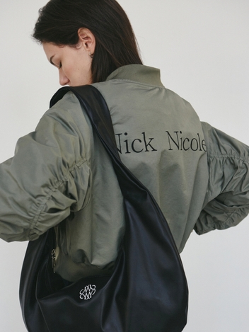 NICOLE VOLUME BOMBER BLOUSON_KHAKI
