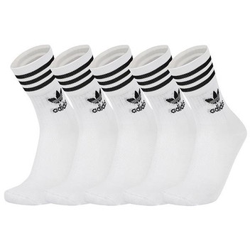 아디다스 미드컷 크루 삭스 5팩 (H65458)