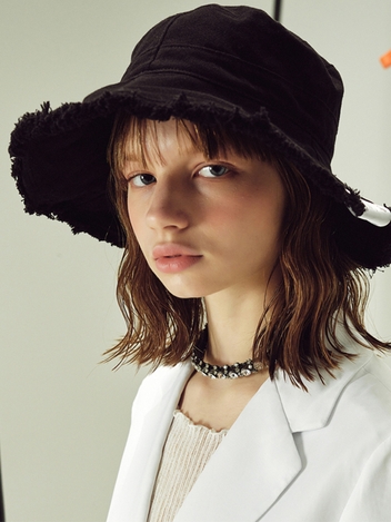 [unisex]22 REVERSIBLE BLACK BUCKET HAT