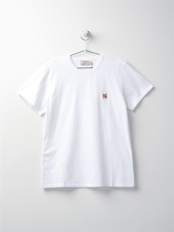 [메종키츠네] 남성 폭스 헤드 반팔 WHITE