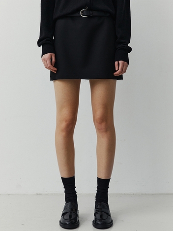 CLASSIC SINGLE MINI SKIRT - BLACK