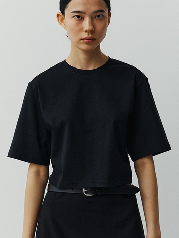 MID SLEEVE T-SHIRTS - BLACK
