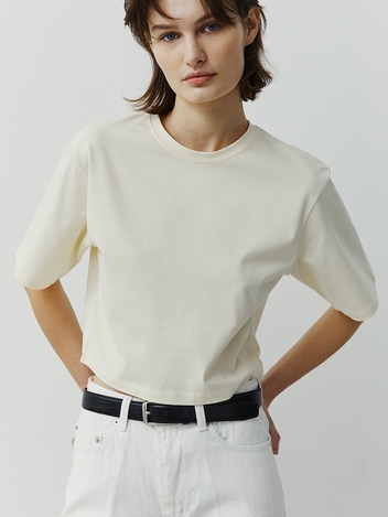 MID SLEEVE T-SHIRTS - LIGHT YELLOW