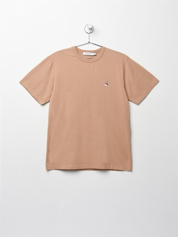 [메종키츠네] 남성 폭스패치 클래식 반팔 BEIGE