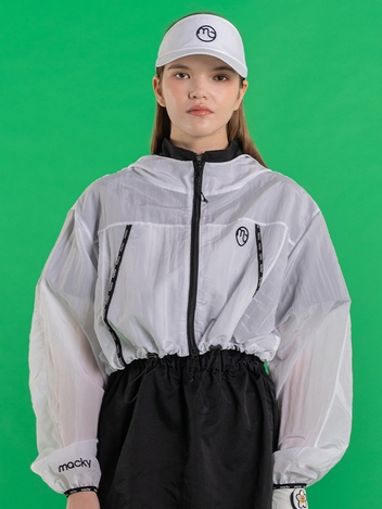 클리프 후드 윈드브레이커 화이트