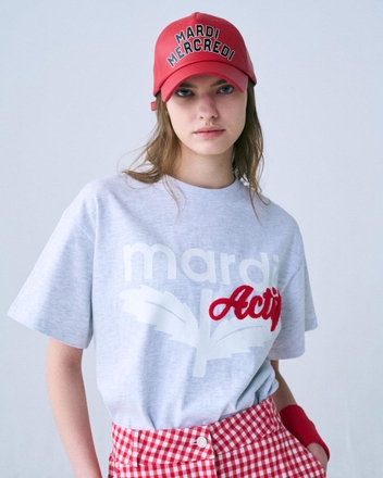 T-SHIRT ACTIF BLOOMMARDI_HEATHER RED