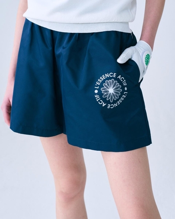 GABARDINE SHORTS_NAVY IVORY