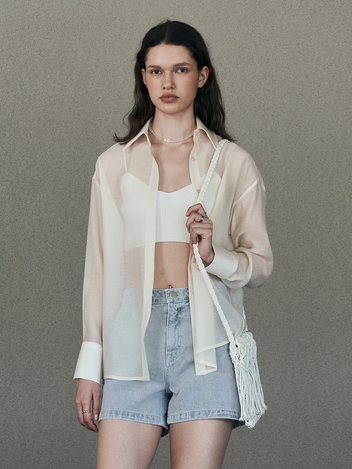 Soft See Through Shirts (Cream)