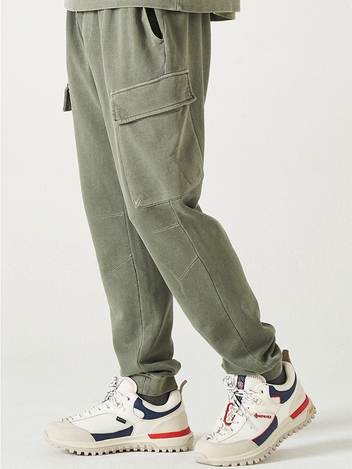 베이퍼 피그먼트 스웻 조거 (KHAKI)