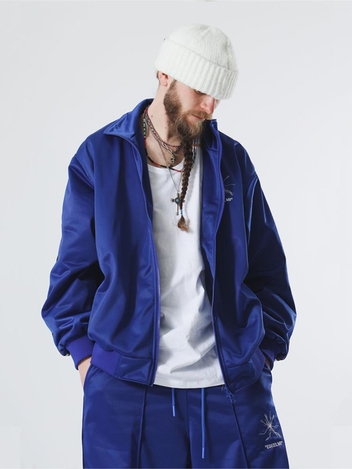 TRACK FULL ZIP-UP JERSEY BLUE