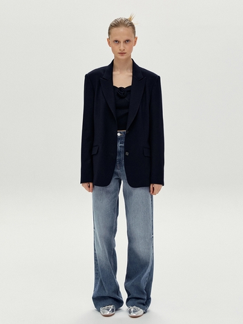 Navy Single Jacket