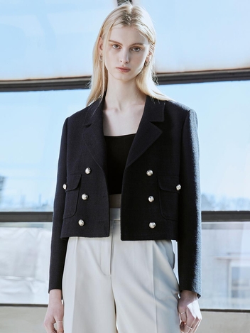 [HUNCH] Tweed tailored jacket (2color)
