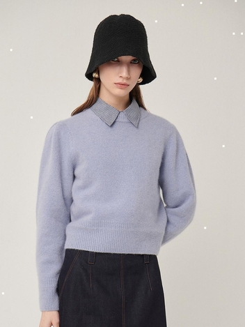 [HUNCH] SOFT ANGORA PUFF SLEEVE PUFF KNIT
