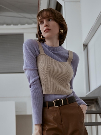 [HUNCH] CASHMERE BLEND KNIT BUSTIER