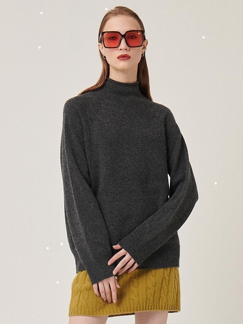 [HUNCH] WHOLEGARMENT HALF NECK PULLOVER