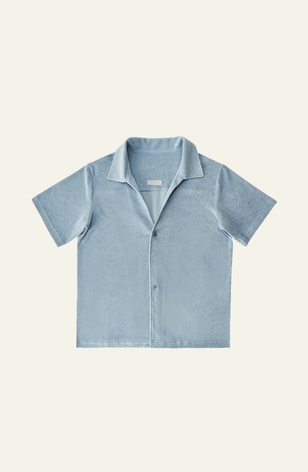 C ¹Terry Loungewear Top -Blue