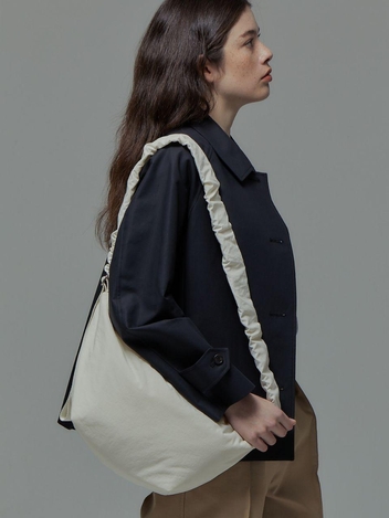 Daily Shirring Bag M Cream