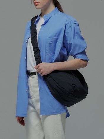 Daily Shirring Bag L Black
