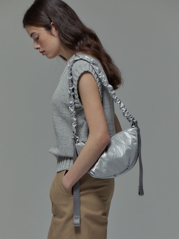 [3/24 예약배송] Daily Shirring Bag S Sleek Silver