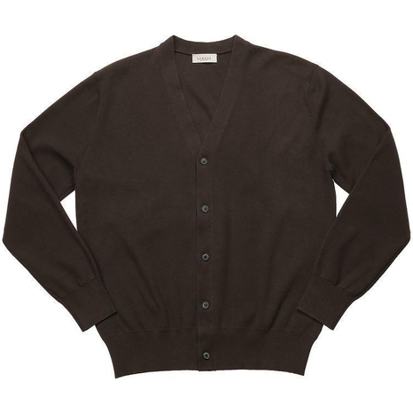 Essential Half Milano Cardigan (Brown)