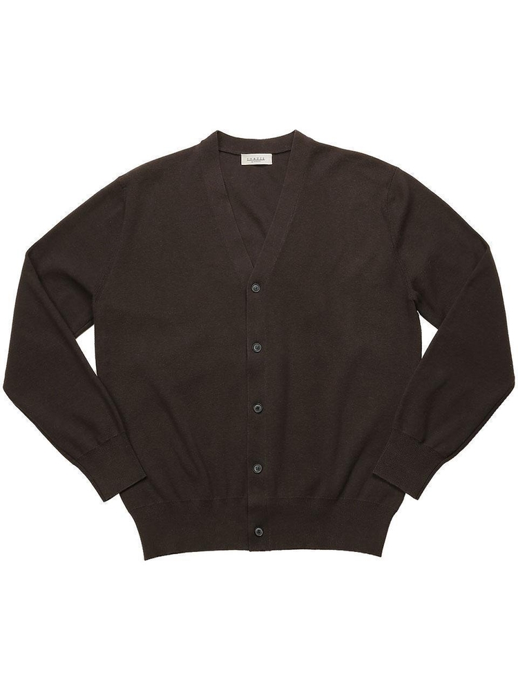 Essential Half Milano Cardigan (Brown)