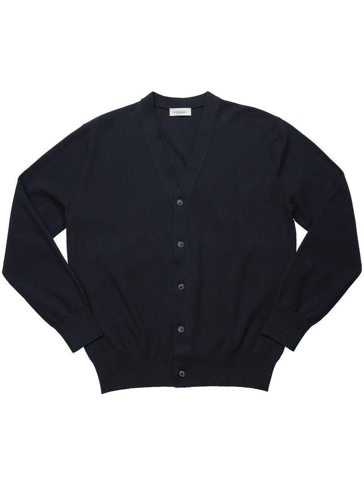 Essential Half Milano Cardigan (Navy)