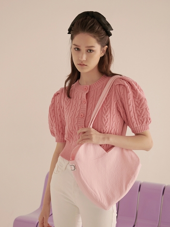 HEART ECO BAG - PINK