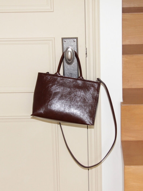 Morandi small tote-Cacao brown 모란디 스몰토트 카카오 브라운