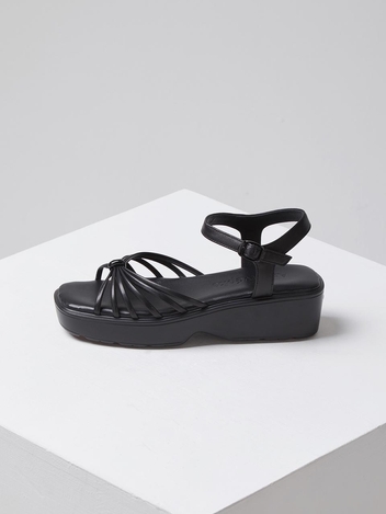 Knotted platform sandal(Deep sleep)