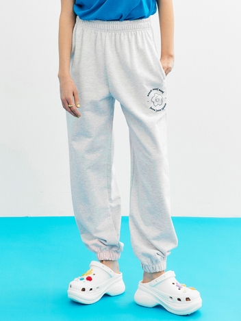 Flower Sweat Jogger Pants_MELANGE