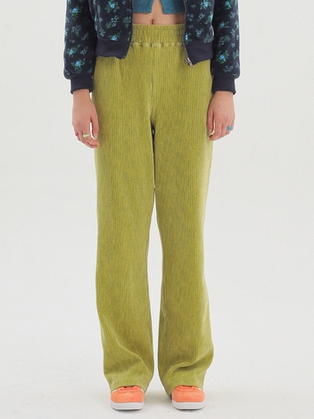 Two Tone Velour Pants_LIGHT GREEN